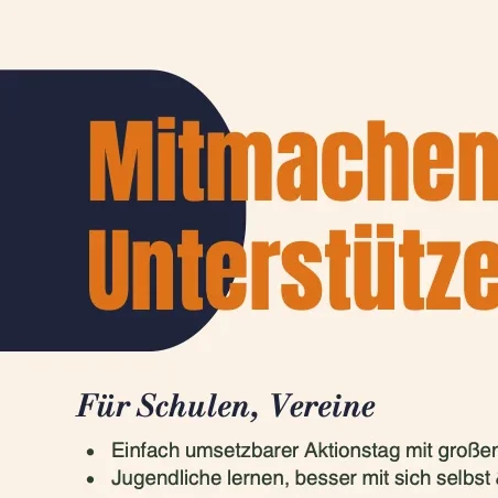 Mitmachen und Unterstützen Motivationsbild zum Mitmachen und Unterstützen
